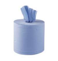 2 Ply Embossed Centre Feed Rolls Blue x 6 145m 17cm Wide